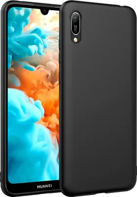 Immagine prodotto di Cover in silicone per Huawei Y5 2019 cover protettiva nera opaca cover posteriore custodia per telefono cellulare