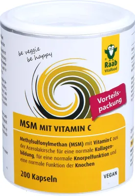 Obrázok produktu pre MSM vitamín C - 200 kapsúl 126g