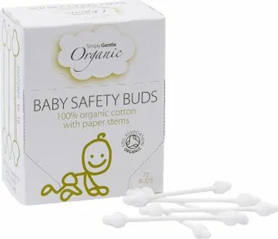 Produktbild von Bio-Baby-Wattestäbchen (72 Stück) Simply Gentle