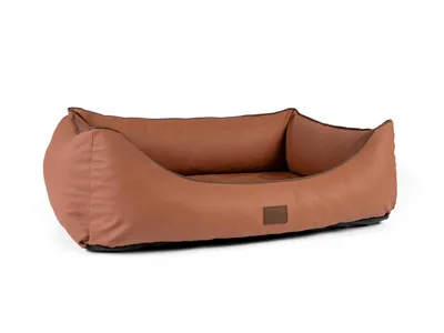 Produktbild von TrendPet Runa Kunstlederbett braun (100x75x30cm)