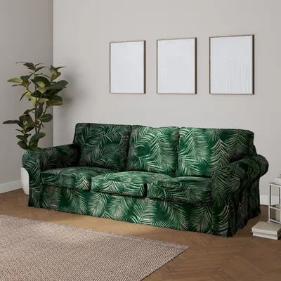 Produktbild von Dekoria Bezug für Ektorp 3-Sitzer Schlafsofa, ALTES Modell, waldgrün, Sofahusse Ektorp 3-Sitzer Schlafsofa