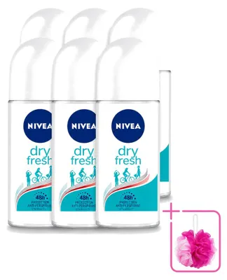 Productafbeelding van 6 x Nivea Dry Fresh Deodorant roller - 50 ml - Voordeelverpakking - 6 stuks