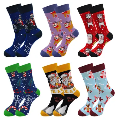 Image de Chaussettes de Noël - Motif festif - Pour homme - Noël