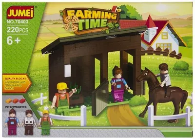 Zdjęcie produktu dla Klocki Jumei FARMA 220 elementów, 30 x 21 cm