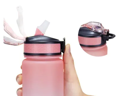 Immagine prodotto di Borraccia motivazionale, 1000 ml, blu e rosa