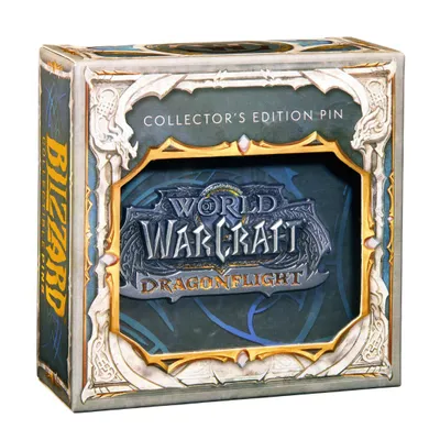 Produktbild von Blizzard World of Warcraft Dragonflight Pin – Sammler Anstecker aus Metall – Limitierte WoW Collector’s Edition mit Logo – Fanartikel für Gaming Pin