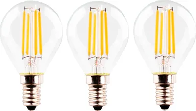 Produktbild von Müller Licht LED Lampe G45 4.9W 40W 220-240V E14 470lm 4000K Retro-3er-Set 401105