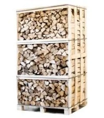 Produktbild von Palette kammergetrocknetes gespalten Hainbuche Brennholz 25cm
