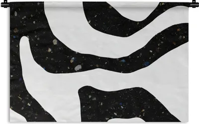 Produktbild von MuchoWow® Wandteppich Wandbehang Abstrakt - Minimalismus - Design 90x60 cm Tapisserie Dekoration Wandtuch - Wandskulpturen - Bildteppich