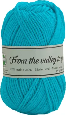 Produktbild von Strickgarn Merino Valley 50g Wolle Strickwolle Handstrickgarn Häkelgarn Farbwahl, Farbe:162 türkis