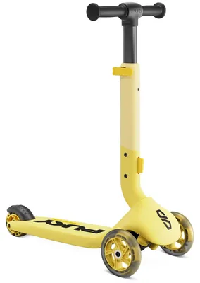 Kinderroller mit LED-Rädern, höhenverstellbar, ab 2 Jahren, Gelb