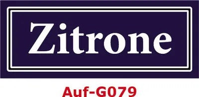 Produktbild von 200 Stück Gewürzaufkleber Zitrone 40x16mm Gewürzetiketten Sticker Lebensmittel (Auf-G079)