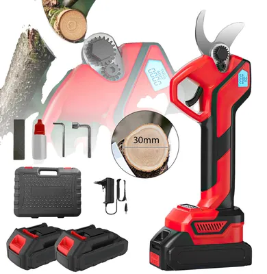 Obrázek produktu pro Elektrické nůžky na stromy, kompaktní design, efektivní řezání, s 2XBattery