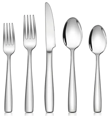 Produktbild von 30-teiliges Besteckset - Rostfreier Edelstahl - HKDE-241