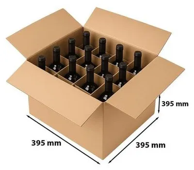 Zdjęcie produktu dla Karton Klapowy Pudełko Kartonowe 395x395x395mm + kratownica BC650