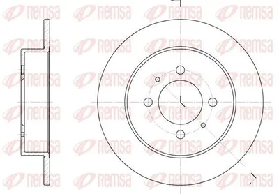 Produktbild von 2x REMSA Bremsscheibe 6531.00 hinten für NISSAN ALMERA I Hatchback (N15) 258mm