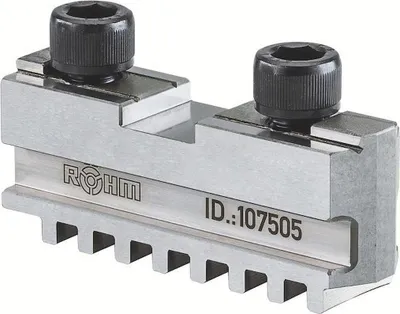 Produktbild von Röhm Grundbacke GB, Größe 630, 3-Backensatz, mit Befestigungsschraube - 107509