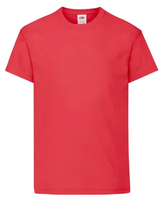 Produktbild von Fruit of the Loom Kids Original T-Shirt Farbe: rot Größe: 104