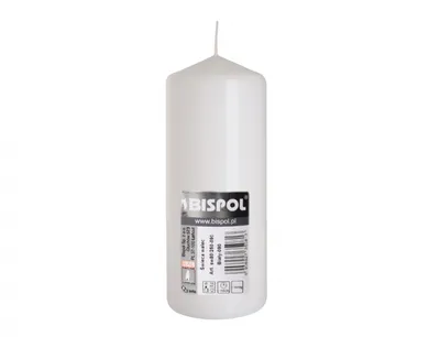 Zdjęcie produktu dla Świeca walec BISPOL Aura 90H 20CM SW80/200 BIAŁA