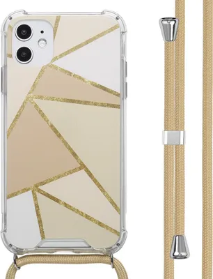 Produktbild von imoshion Design Hülle mit Band iPhone 11 - Beige Graphic