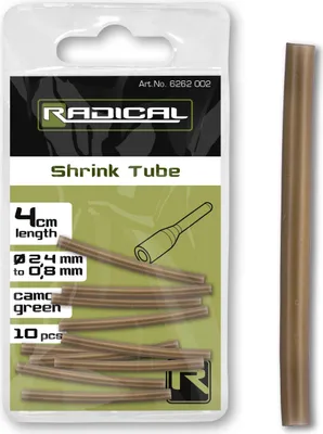 Produktbild von Radical Shrink Tube Schrumpfschlauch Karpfen Rig camo-green 10 Stück