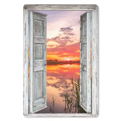 Produktbild von MuchoWow® Mauspad Mousepad Landschaft - Sonnenuntergang - Wasser - Aussicht 40x60 cm - Mousepads - Maus Mat - Pad - Mausunterlage - Schreibtisch Accesoire