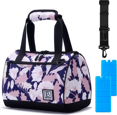 Produktbild von Brisby 4-lagige isolierte Kühltasche - Lunchtasche 10 Liter - Sweet Leaves