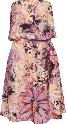 Produktbild von LASCANA Bandeaukleid pink bedruckt Größe 44