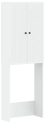 Productafbeelding van vidaXL Toiletkast EDE, wit, 66 x 25,5 x 190 cm, materiaal: houtvezel