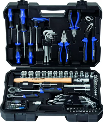Produktbild von Projahn Werkzeugkoffer Set proficraft 98 tlg. (Werkzeugset, Werkzeugtasche) 8666