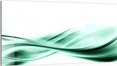 Produktbild von DEQORI Glasbild Echtglas 100x50 cm 'Fließende Frische' Wandbild Bild modern Deko