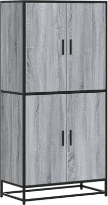 Produktbild von vidaXL Deska barowa szara Sonoma 68x35x139 cm Materiał drewnopochodny