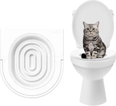 Produktbild von Famanu Kattentoilet Trainingsset - Zindelijkheidstraining für Katzen - Modernes Design