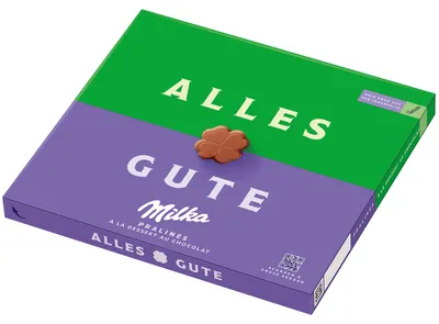 Produktbild von Milka 'Alles Gute' Pralinés à la Dessert au Chocolat 110g
