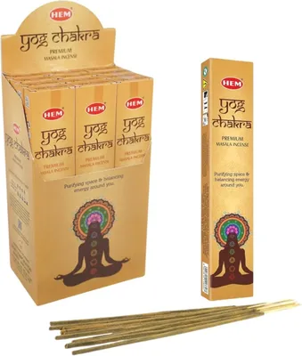 Immagine prodotto di Home – Masala – Incenso – Yog Chakra – 12 confezioni da 15 grammi