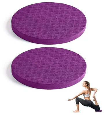 Imagen del producto de Juego de dos almohadillas antideslizantes para rodillas, ideales para yoga y pilates