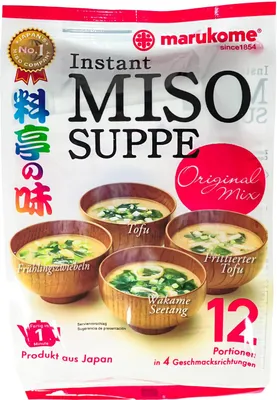 Produktbild von Marukome Miso Suppenpaste dunkel 224,5g (12Portionen)