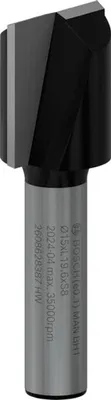 Produktbild von PRO Nutfräser, zweischneidig, Ø 15 x L 19,6, Schaft 8 mm