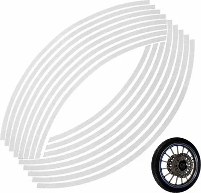Obrázok produktu pre Daalo Reflexné pásiky na bicykel - strieborné