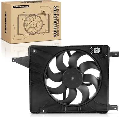 Immagine prodotto di Frankberg 1x ventola di raffreddamento motore singola con telaio ventola radiatore Nissan Qashqai +2 IJ10 JJ10E NJ10 2007-2014