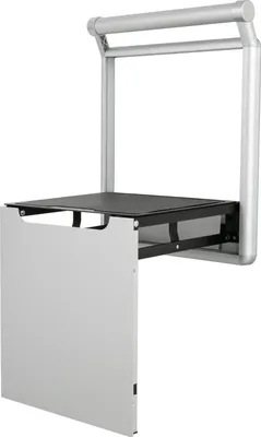 Immagine prodotto di Sedile da doccia, design pieghevole, corrimano di sicurezza, argento