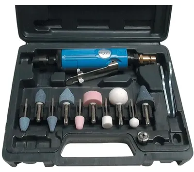 Produktbild von Güde 40032 Druckluft Einhandstabschleifer-Set 15-teilig