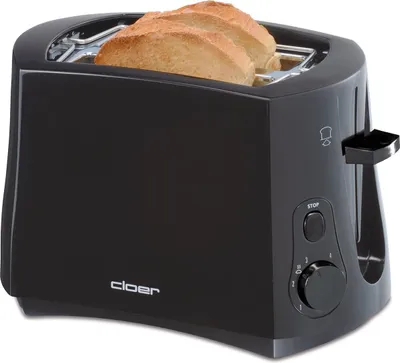 Obrázek produktu pro Cloer 3310, 2 krajíců, Černá, 825 W, 230 V, 0,97 m, 170 x 280 x 180 mm