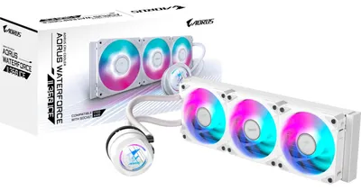 Image de GIGABYTE AORUS WATERFORCE II 360 ICE - Système de refroidissement liquide pour processeur - (pour : LGA115x Socket, LGA1200, LGA1700, LGA1851, AM4, AM5) - socket cuivre - 120 mm (GP-AORUS WATERFORCE II 360I G2)