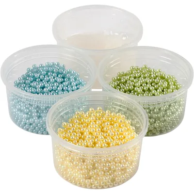 Produktbild von Pearl Clay Set, 3 x 25 g, 1 x 38 g Hellblau/Hellgrün/Hellgelb
