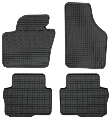 Gummifußmatten Set für VW Sharan 2 + Seat Alhambra 2 (2010-), 4-teilig, schwarz