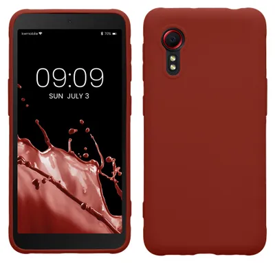 Produktbild von kwmobile Handyhülle für Samsung Galaxy Xcover 5 Hülle - TPU Case - Kabelloses Laden - Schutzhülle Cover in Spice Red