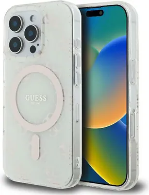 Immagine prodotto di Guess Guhmp16Lh4Dteh Iphone 16 Pro6.3 Biały/Bianco Custodia rigida Iml 4G sfondo Magsafe