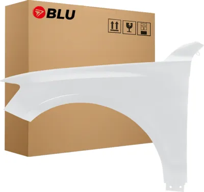 Zdjęcie produktu dla BLU Błotnik pasujący do Audi Q5 8R LY9C Lewy Biały IbisWeiss | 2008-2016 | Przedni Przód | Lakierowany | Gotowy do montażu  | Stal