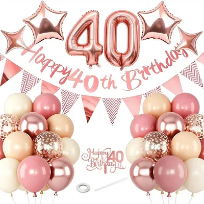 Image de Ballons décoratifs pour fêtes - 40 pièces - Multicolores